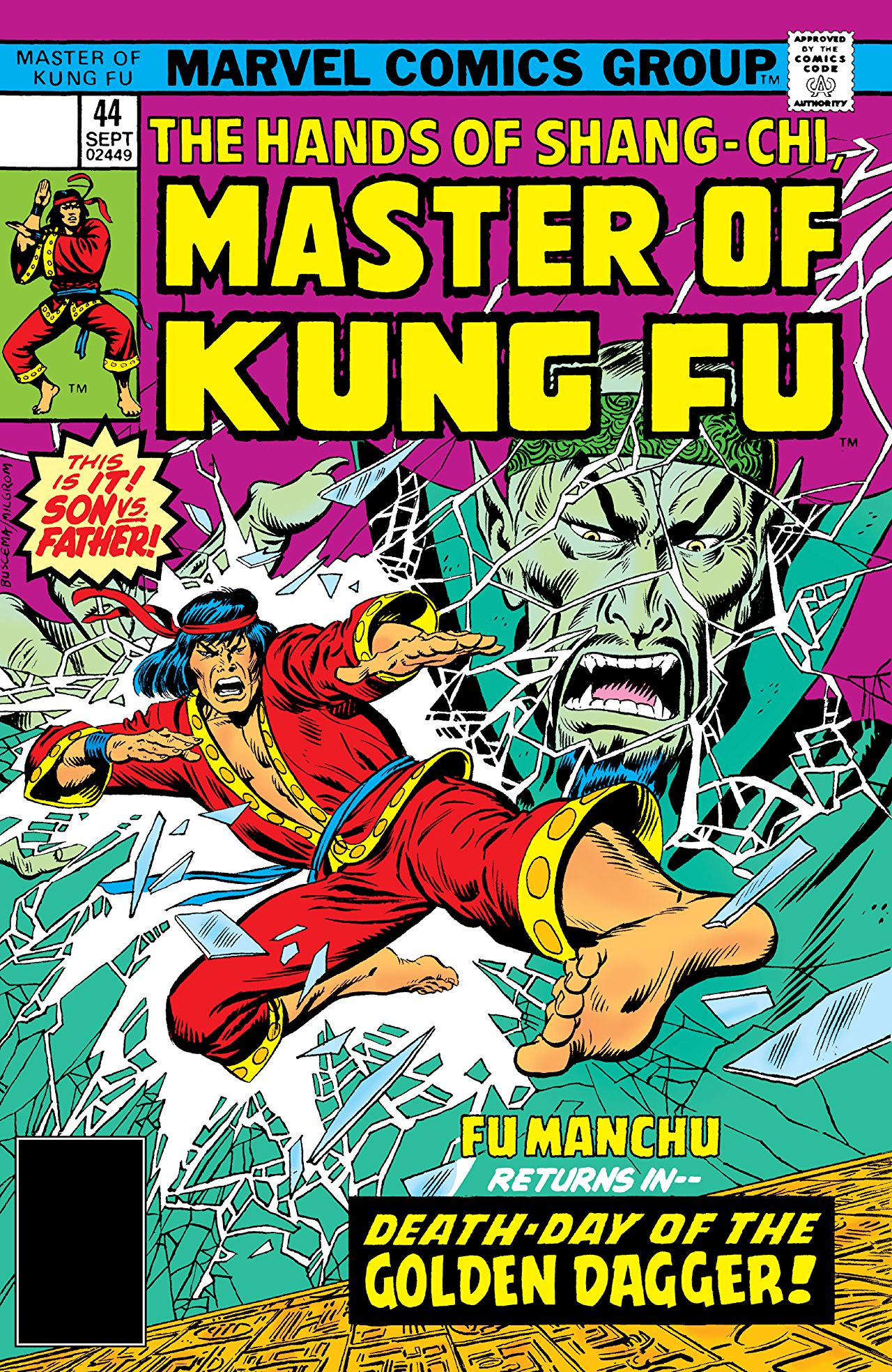 master of kung fu comic