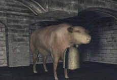 Easter egg cow