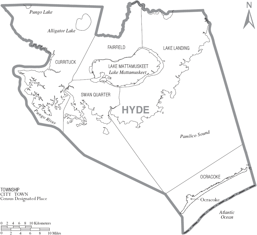 Hyde County Nc Map 