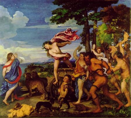 Titian Bacchus and Ariadne