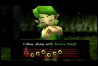 Saria's Song - Zeldapedia, the Legend of Zelda wiki - Twilight Princess