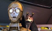 Jar Jar Binks & C-3PO