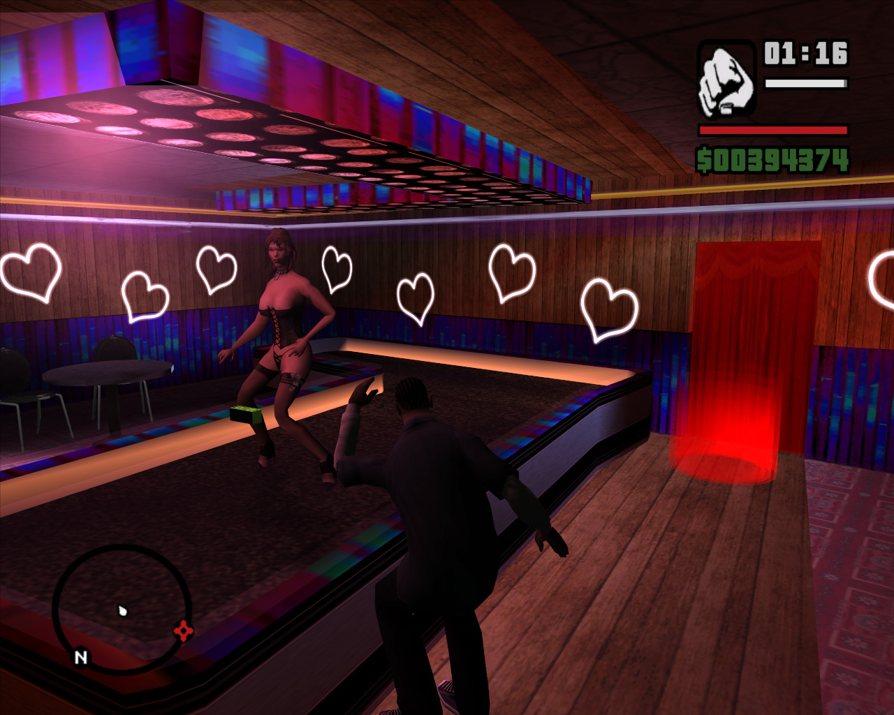 where is the strip club in gta sa