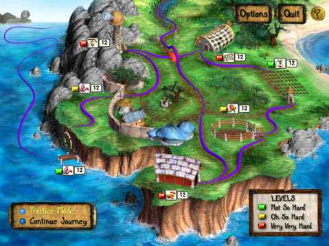 Zoombini Isle Map