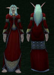 Crimson Silk Robe