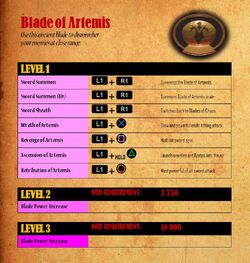 Blade of Artemis - attacks
