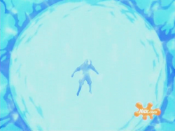 Aang als de oceaan geest