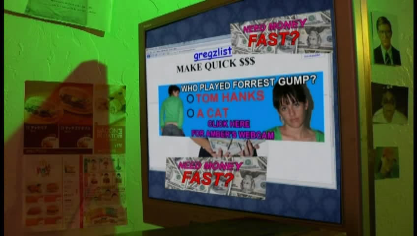 Amber's appearance on Horatio's computer in Version 3, again played by Jenny Gates