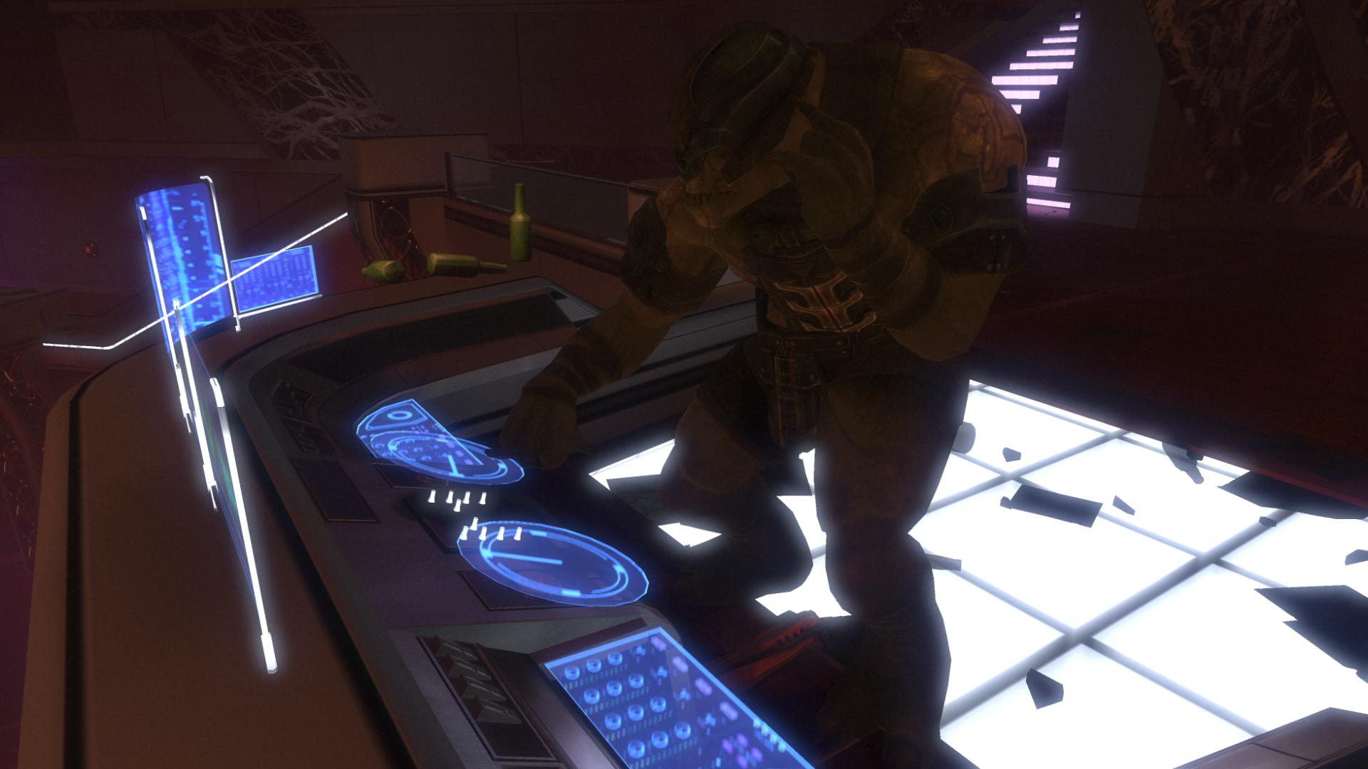 A Brute acting as a disc jockey and mixing records in Club Errera.