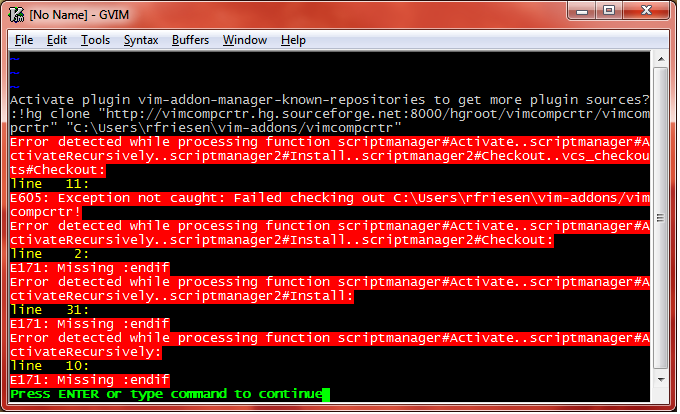 Install error
