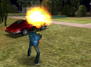 Tommy queimando comet