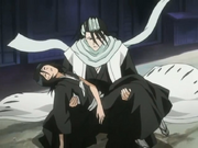 Byakuya fängt Rukia