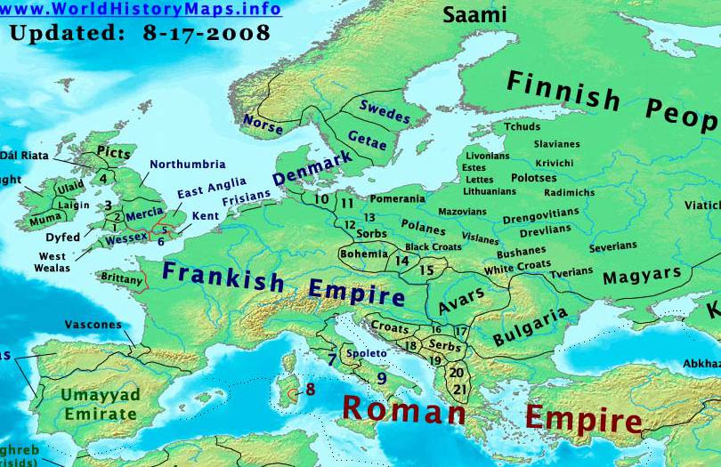 Image - Europe-800ad.jpg - Wiki Atlas of World History