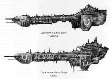 Ultramarines Battle Barges