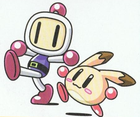 bomberman and pommie bomberman and pommie
