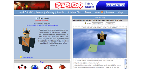 roblox builderman 2006 2007 2008 players inactive username robux wikia pass homepage wiki udos change