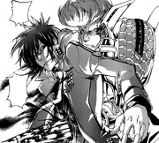 Karou stabs Daemon