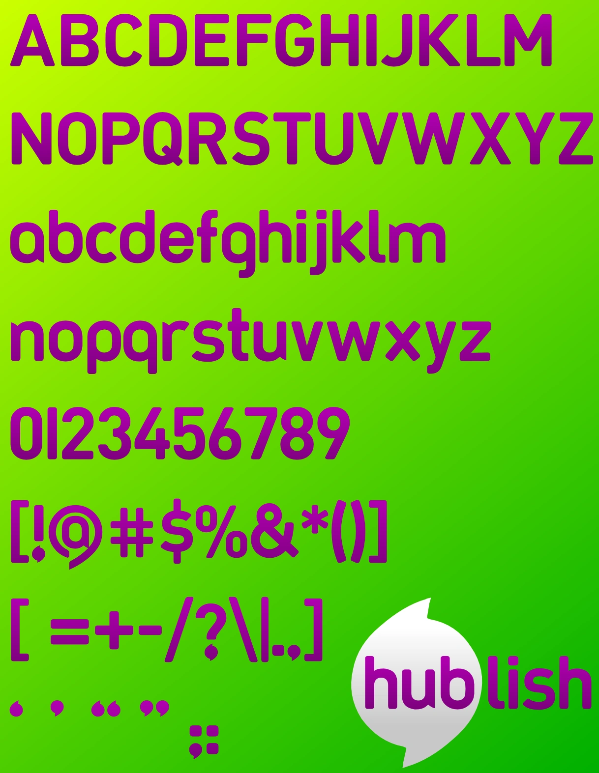 Hublish Font Wiki