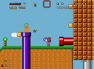 super mario world purple switch