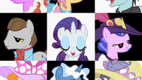 Ponies surround Rarity S2E09