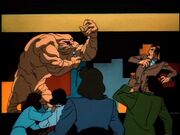 Clayface confronts Daggett