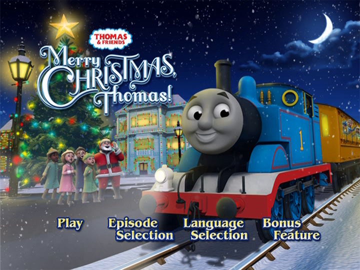 Thomas And Friends Merry Christmas Thomas Dvd Menu Image - MerryChristmas,Thomas!mainmenu.png - Thomas the Tank Engine Wikia