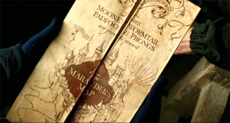Karte des Rumtreibers – Harry-Potter-Lexikon – Alles über Harry, Ron