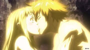 Apollo and Silvia kiss