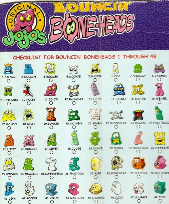 JoJo's Bouncin Boneheads Crazy BonesPedia Wiki