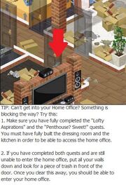 Home office blocked