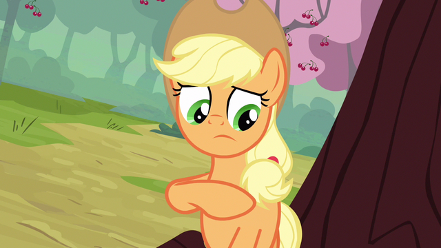 File:Applejack pinkie promise S2E14.png