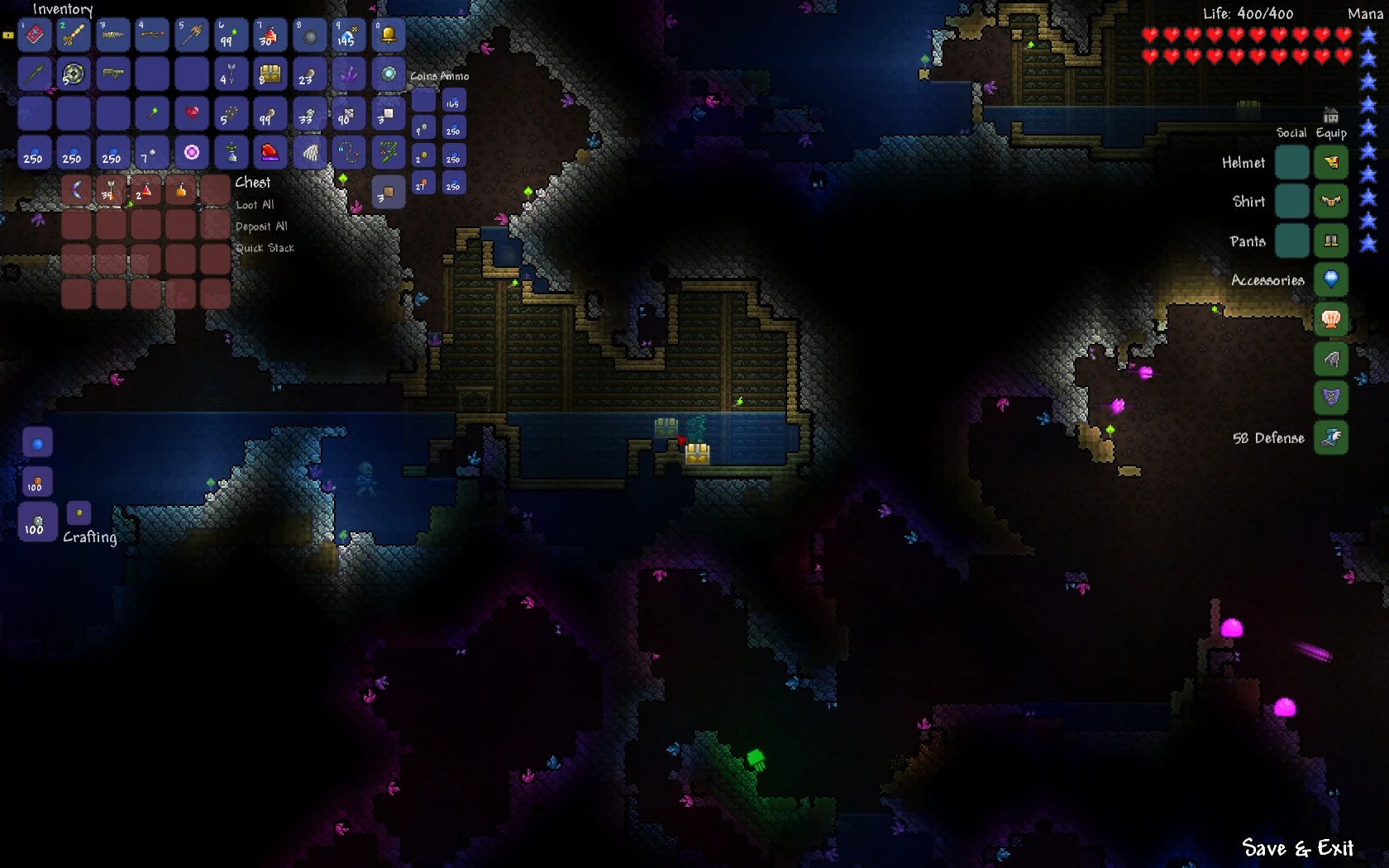 Image Glitched Underground Gold chest.jpg Terraria Wiki