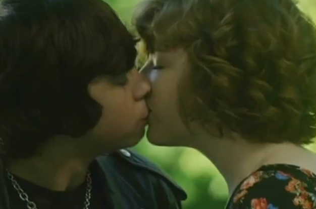 Eli and Clare's first kiss