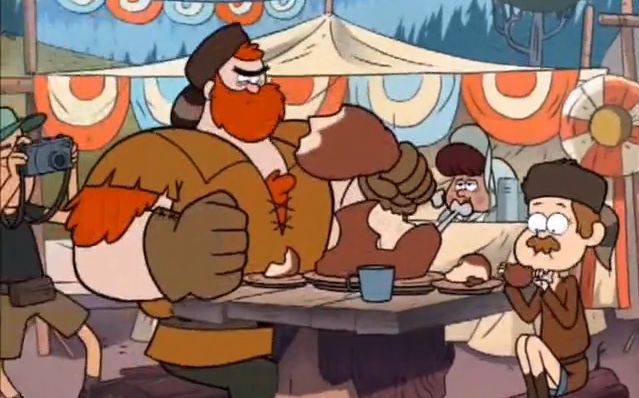 Image S E Manly Dan Eating Meat Png Gravity Falls Wiki