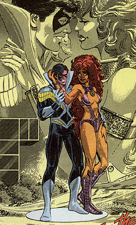 starfire and nightwing starfire and nightwing