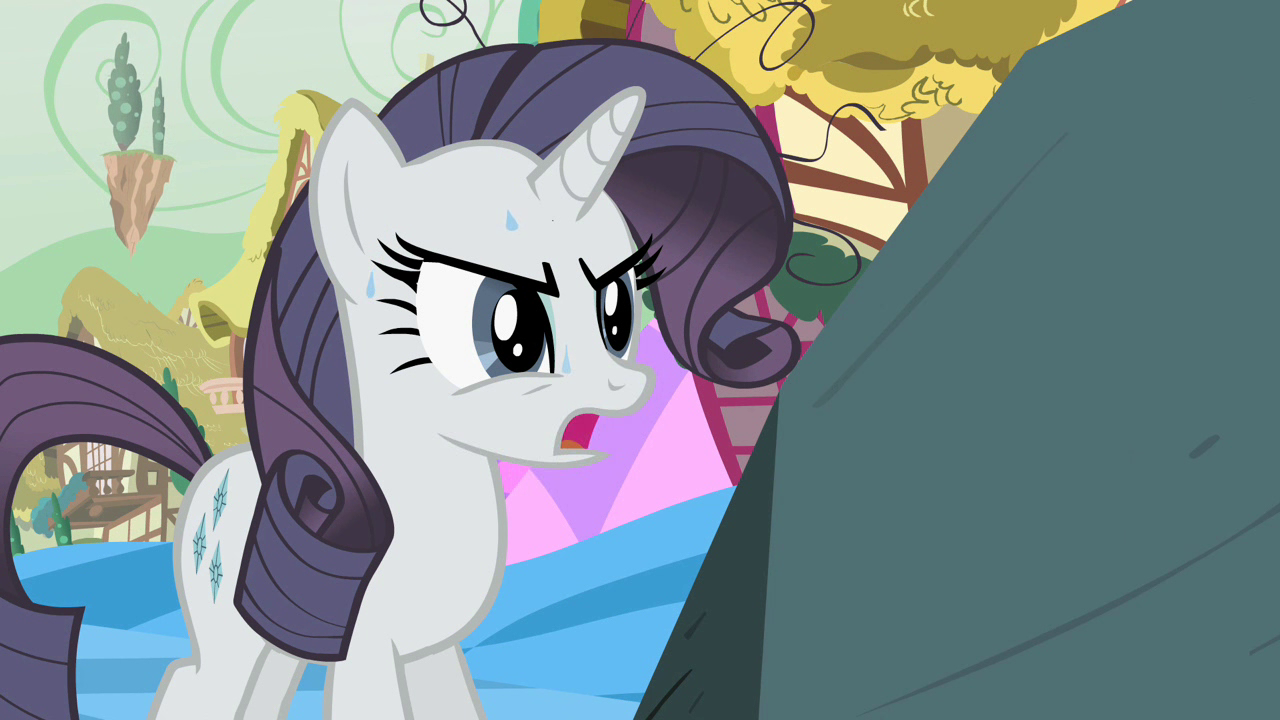 Image - Grey Rarity sweating S2E2.png - My Little Pony Friendship is