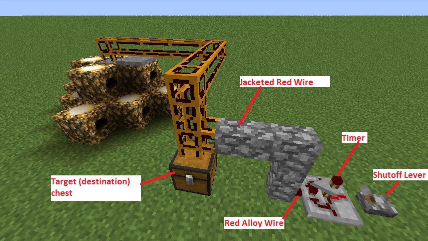 Power Flower central target chest and wiring