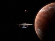 Enterprise-D verlässt Ornara
