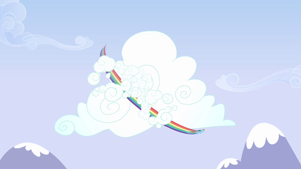 Image - Rainbow Dash Flying Around Cloud S3e7.png - My Little Pony 