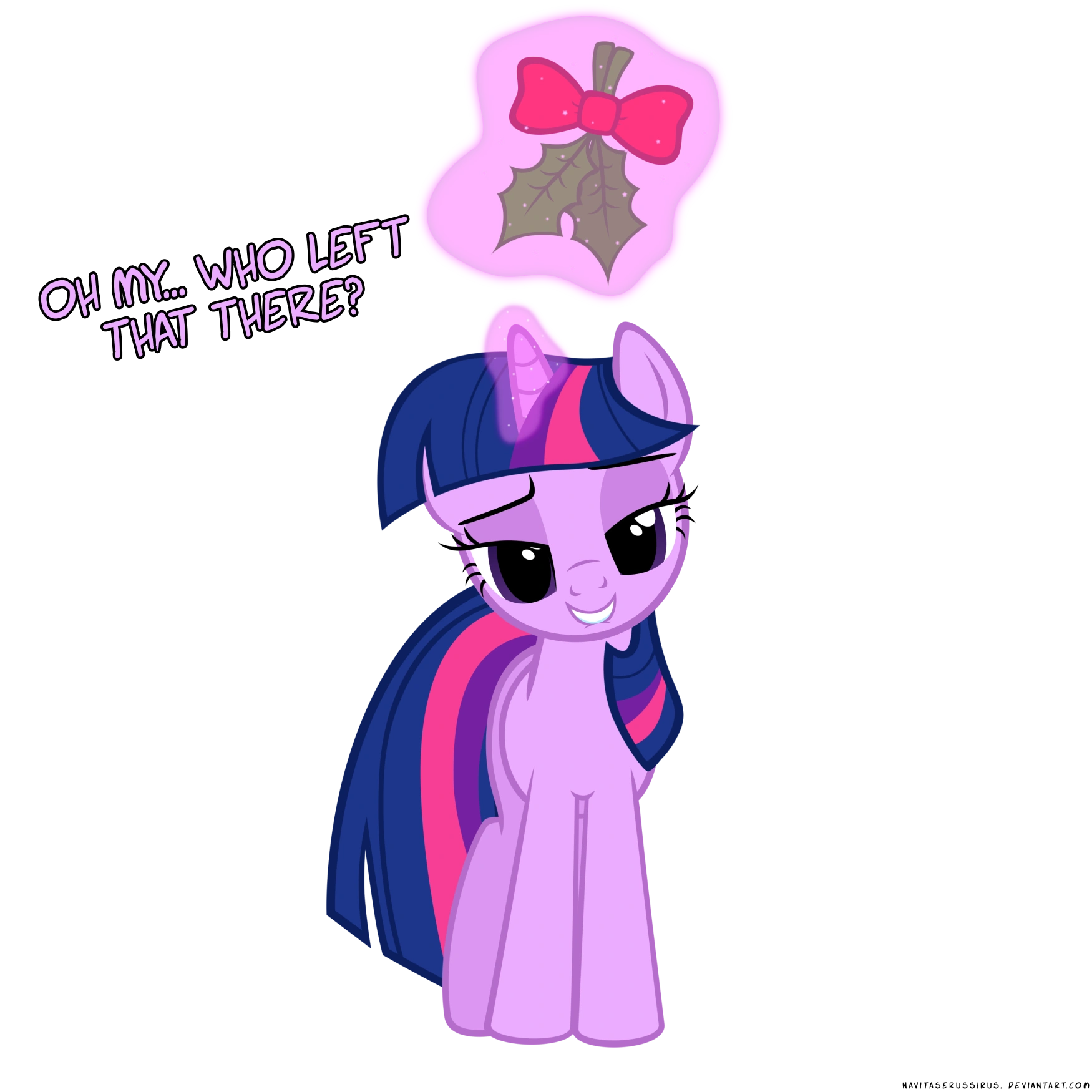 Image - Twilight Sparkle Christmas Pony by artist-navitaserussirus.png