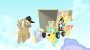 Derpy Hooves movers truck after dropping items S1E15