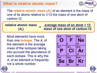 Relative Atomic Mass - Ellesmere Chemistry Wiki