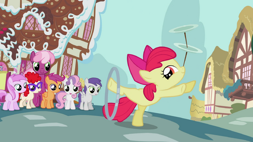 Apple Bloom posing while doing her tricks S2E06.png
