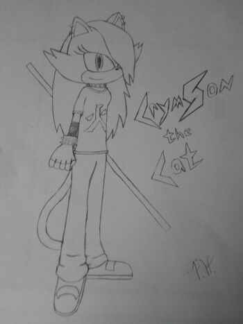 Crymson the Cat (drawing)