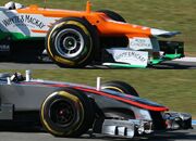 F1 2012 McLaren and Force India nose