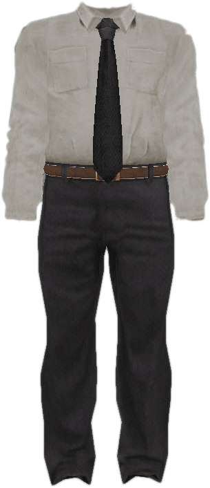 White Dress Shirt, Black Tie, and Grey Dress Pants - Dead ...
