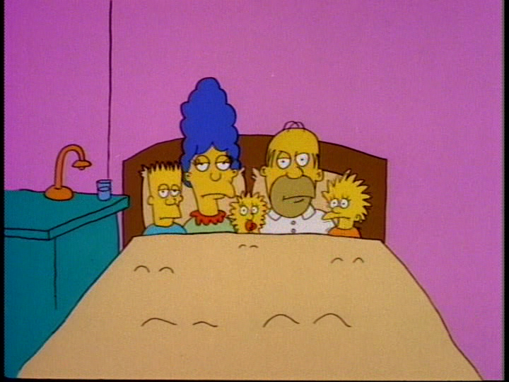 Image Simpson Family in Bed (Good Night).png Simpsons Wiki