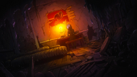 Future Levy in destroyed Fairy Tail building