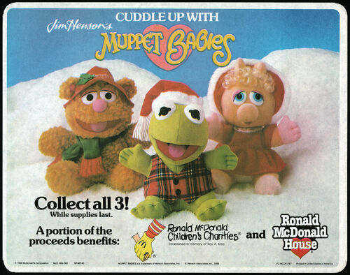 Productos, publicidad retro y más : Peluches Muppets Garfield Mcdonald's
