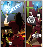 Azula quemando el mensaje